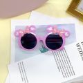 Fashionable And Cute With Cartoon Concave Design, Baby Sunglasses For Travel, UV Resistant Children's Sunshades. 