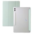 Folding Tablet Leather Case with Pen Holder For Samsung Galaxy Tab S10 Lite S10FE 10.9 in Acrylic Clear Anti-fall Bracket Cover.