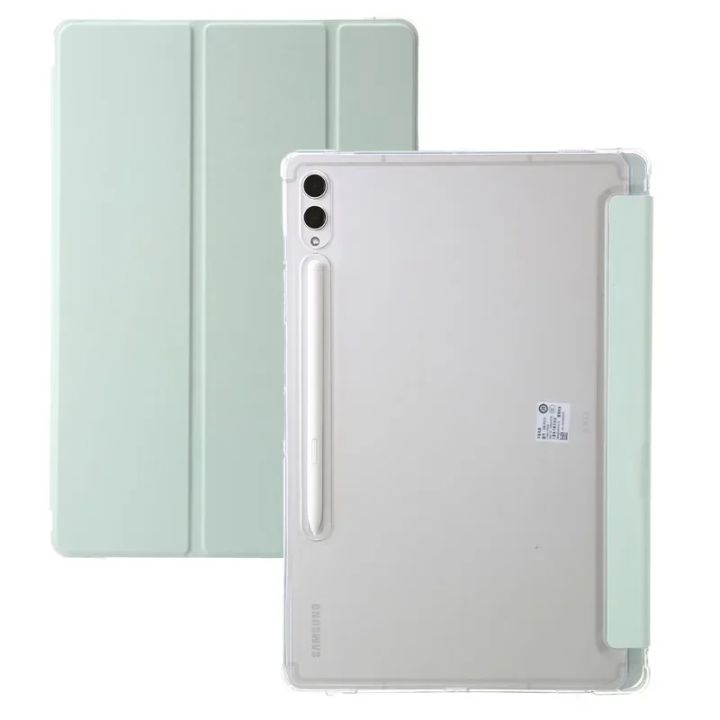 Folding%20Tablet%20Leather%20Case%20with%20Pen%20Holder%20For%20Samsung%20Galaxy%20Tab%20S10%20Lite%20S10FE%2010.9%20in%20Acrylic%20Clear%20Anti-fall%20Bracket%20Cover%20-%20Image%203