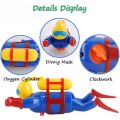 Wind-Up Scuba Diver Submarine Bath Toy Clockwork Swimming & Diving Man Tub Baby Water Toy Bathtub Pool Frogman Figure STEM Gift. 