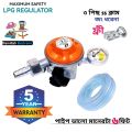 Denmark High-Quality Lpg Gas Regulators Protection Devices - Ensure Safe And Efficient Gas Usage It's (5 Year Warranty) With 1/2 Inches long 5 fit Soft & Clear PVC Tubing Hose Pipe. 