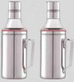 Stainless Steel Oil Dispenser, Oil Pourer and Oil Bottle Can with Handle 1000ml. 