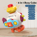 8 in 1 Educational Learning Montessori Toy Busy Cube Hand-on Ability Training Box Motor Skill Development Cube Toy for Kids .