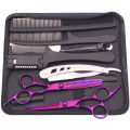 6.0'' Hair Scissors Professional Cutting Shears Thinning Hairdressing Haircut Comb Razors Sets Salon Barber & Home Dropshipping. 