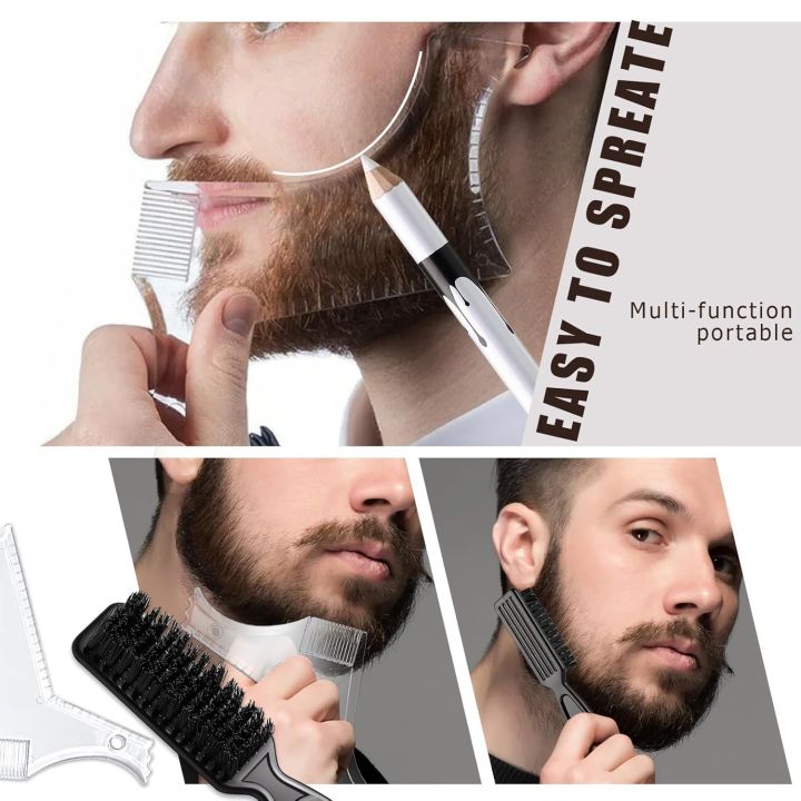 6pcs%20Beard%20Grooming%20Kit%20%E2%80%93%20Beard%20Shaping%20Pencils,%20Beard%20Brush,%20Styling%20Template%20Tool%20for%20Outlining,%20Trimming%20Shaping%20Facial%20Hair%20-%20Image%204