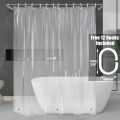 90/180/200cm Clear Shower Curtain Liner, Waterproof Plastic Shower Liner, Cute Lightweight PEVA Shower Curtains for Bathroom. 