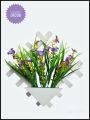 wall hanging flower and vase.