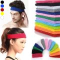 5PCs sweat absorbent headband, suitable for running, running, yoga sport, size 18*5 m. 