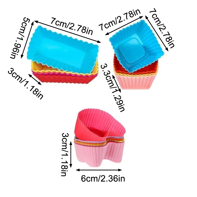 44 Pcs Silicone Lunch Box Dividers Set, Includes 24 Reusable Silicon