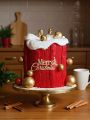 3pcs Christmas Acrylic Cake Topper, Christmas Cake Decoration, Holiday Cake Decoration, Christmas Baking Decoration. 