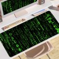 Matrix Binary Code  Floor Mat 80x30cm XL Lockedge Office Computer Desk Mat Table Keyboard Big Mouse Pad Laptop Cushion Non-slip. 