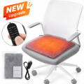 USB Electric Heated Seat Cushion 4 Temperature Settings Winter Car Seat Heater Cold Resistant Chair Heated Mat for Office Travel.