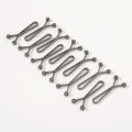 Wholesale 12pcs/Bag Scarf Clip Brooch Pins Solid Color Decorated Accessories For Women U-Shaped Hijab Scarf Pins Clip 2.3*1.5cm. 