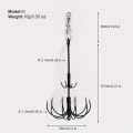 1Pcs Double-deck Squid Hook Squid Jigs Sea Fishing Octopus Hook Squid Umbrella Hook Fishing Lure Calamary Bait Catcher Tools.