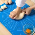 Silicone Rolling Pin Baking Tools Soft Cake Board Pastry Boards Dough Kneading Mat with Calibration High Temperature Resistant (Colour : Pink, Pastry Board Size: 50 x 40 cm). 