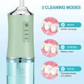 Oral Irrigator Portable Dental Water Flosser USB Rechargeable Water Jet Floss Tooth Pick 4 Jet Tip 220ml 3 Modes Teeth Cleaner. 