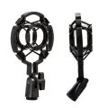 Microphone Stand Universal Professional Condenser Mic Shock Mount Holder Studio Recording Bracket For Large Diaphram Mic Clip. 
