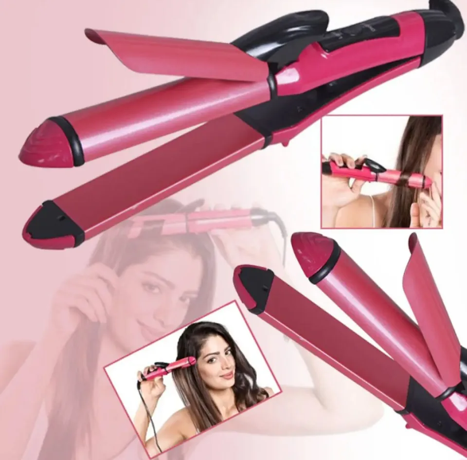 2 in 1 straightener and curler for girls Daraz.pk