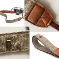 Portable Camera Strap Adjustable Cotton Leather Camera Shoulder Neck Strap Belt For /  Camera Belt For DSLR Digital SLR. 