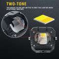 mini driving light V7 Pro high/low beam white and yellow LED headlights Korea LED chip. 