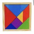 7 Piece Wooden Tangram Puzzle for Mind Development of Kids. 