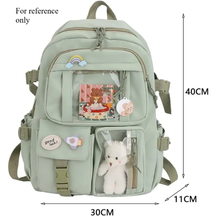 New!%20For%20Girls%20Backpack%20Cute%20School%20Bags%20For%20Student%20Teens%20Girls%20Pockets%20Women%20Laptop%20Backpack%20-%20Image%202