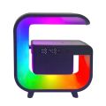 Multifunction Wireless Charger Stand Bluetooth 5.0 Speaker FM TF RGB Night Light Fast Charging Station for iPhone Samsung Xiaomi. 