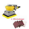HIFESON Grindering Machine Car Air Sander Polisher With 20Pcs Sandpaper Pneumatic Cars Polishing Grinder Tool Square 70*100mm. 