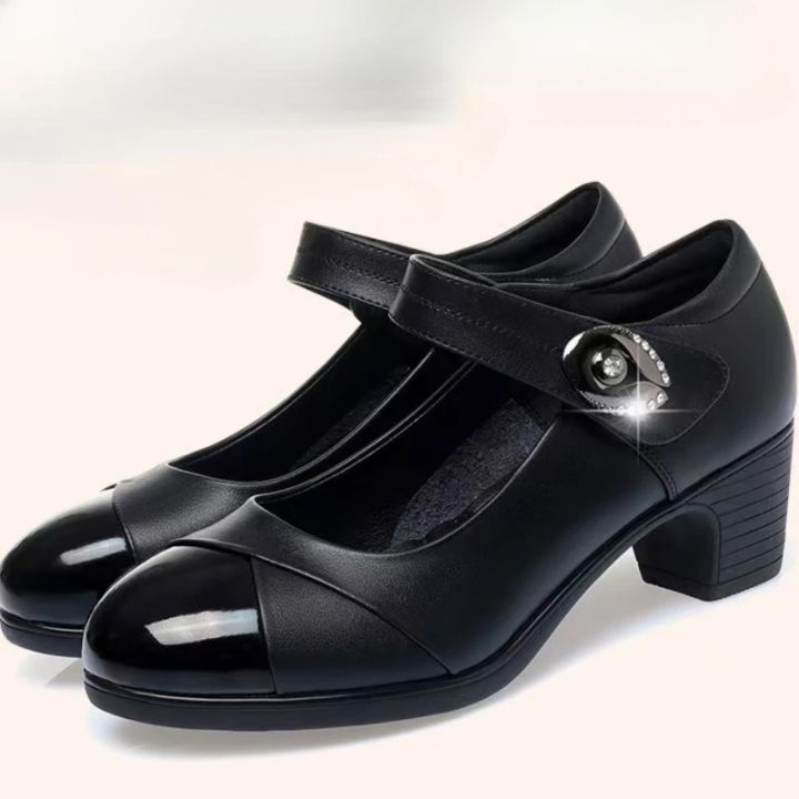 Spring/autumn%20New%20Pointed%20Head%20Square%20with%20Solid%20Color%20Thick%20Heel%20Shoes%20Fashion%20Comfortable%20%20Casual%20Banquet%20Women's%20Shoes%20-%20Image%205