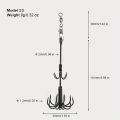1Pcs Double-deck Squid Hook Squid Jigs Sea Fishing Octopus Hook Squid Umbrella Hook Fishing Lure Calamary Bait Catcher Tools.