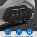 1200mAh Motorcycle Helmet Wireless Headset BT 5.0 Bluetooth Helmet Headset Voice Assistant Moto Earphone Motorbike Headphone.
