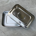 Stainless Steel 201 Dental Instruments Tray Surgical Nursing Lid Medical Equipment Steriliser Container For Dentist Storage Box. 