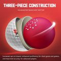 Three-Layer Premium Golf Balls Practice Performance Golf Ball Training for Distance Straight Shots Golf Design for Golfers Sport. 