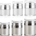 15g/30g/50g/100g Empty Airless Pump Jar Reusable Acrylic Vials Vacuum Bottle Portable Travel Container For Cosmetic Cream Lotion.