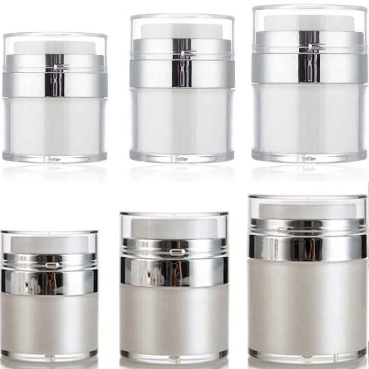15g/30g/50g/100g Empty Airless Pump Jar Reusable Acrylic Vials Vacuum Bottle Portable Travel Container For Cosmetic Cream Lotion