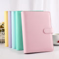 Macaroon Color A6/A5 PU Leather DIY Binder Notebook Cover Diary Agenda Planner Paper Cover School Stationery. 