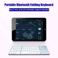 Wireless Folding Keyboard Bluetooth Keyboard With Touchpad For Windows, Android, IOS,Phone,Multi-Function Button Mini Keyboard. 