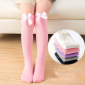 New Spanish Baby knee Long Tube Socks Autumn Winter Children Cotton Sock For Girls Knee High Sock Big Bows Kids Floor Socks.