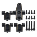 4Pcs Black Brass Link Mounts Front Rear Axle Suspension Mounting Set for 1/10 RC Crawler TRX4 Chassis Bronco Defender Upgrade. 