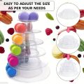Tiered Macaron Tower Stand Cake Display Rack Cupcake Holder Dessert Stand for Baby Shower Wedding Birthday Party Decorations.