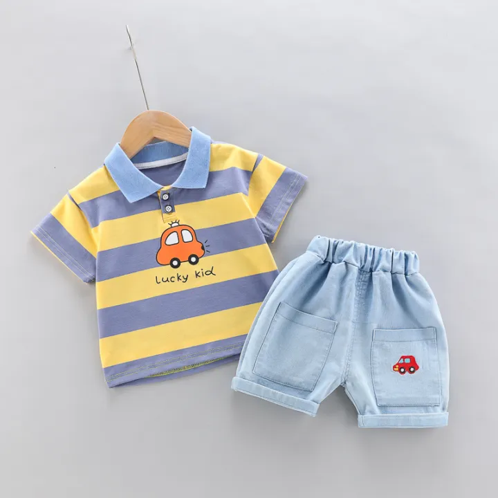 High-Quality%20Baby%20boys%20Polo%20Shirt%20+%20Handsome%20Denim%20Shorts%202-Piece%20Set%20kids%20girls%20clothes%20suits%20summer%20-%20Image%205