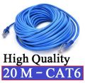 ethernet wire 20 meter, cat 6 wire , internet wire with 1000 mbps rj45 connector. 