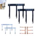Men's Shirt Stays Garters Belt Adjustable Elastic Shirt Holder Straps Keep Shirt Tucked In Non-Slip Shirt Tuckers Leg Suspenders. 