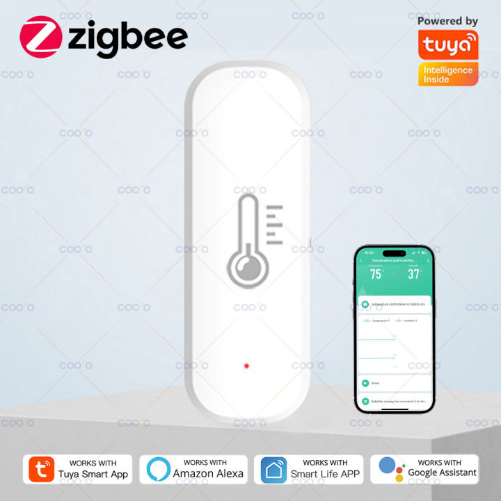 Tuya Zigbee Smart Temperature Humidity Sensor Indoor Hygrometer ...