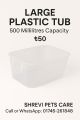 Versatile Plastic Feeding & Bathing Bowl for All Birds. 