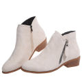 Womens Autumn New Imitation Suede Waterproof Short Boots 2025 Daily Home Office Shopping Shallow Mouth Comfortable Women's Boots. 