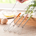 Hand Mixer Electric 1Pc Multifunctional Rotary Manual Egg Beater Mixer Mini Kitchen Egg Whisk Bake Tool Egg Agitator Metal Eco-Friendly Egg Mixer (Size : 18 * 2.5cm) (No Color Choise) Random Color. 