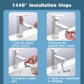 1080° Universal Rotation Faucet Extender Kitchen Robot Arm Extension Faucets Mixer Aerator Head Bubbler Water Tap Nozzle. 