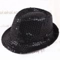 Jazz Hat Glitter Sequins Cowboy Caps Role Play Prop Performance Costume Women Men Shiny Beading Hats Dance Show Party Hip Hop. 