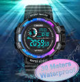 COOBOS Sports Mens Digital Watches Life Waterproof LED Wristwatch PU Band Fashion Luminous Calendar Week Display Army Male Clock. 